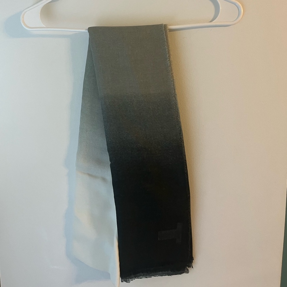 Carly Cushnie x Rachel Zoe Collab Grey Horizon Ombre Scarf